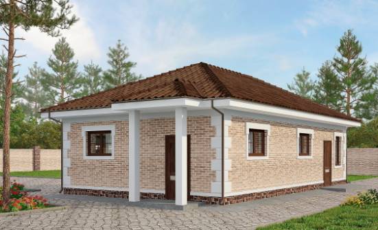 070-005-П Проект гаража из кирпича Соликамск | Проекты домов от House Expert