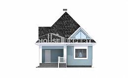 110-001-Л Проект двухэтажного дома с мансардой, экономичный домик из твинблока Чердынь, House Expert