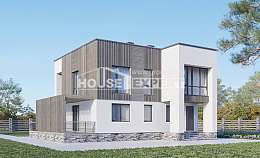150-017-П Проект двухэтажного дома, бюджетный коттедж из арболита Лысьва, House Expert