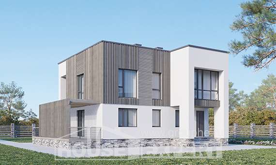 150-017-П Проект двухэтажного дома, небольшой дом из керамзитобетонных блоков, Красновишерск