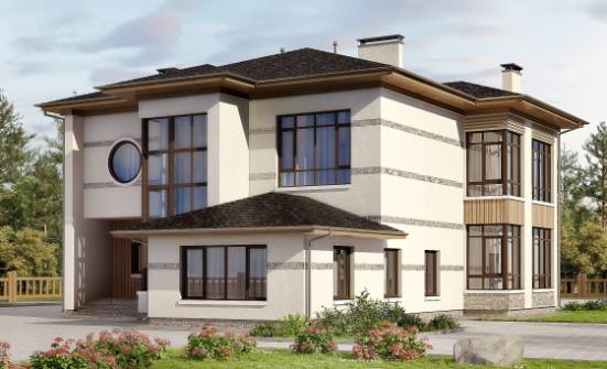 345-001-П Проект двухэтажного дома, просторный коттедж из арболита Березники | Проекты домов от House Expert