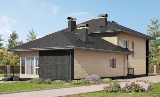 305-003-Л Проект двухэтажного дома, просторный коттедж из пеноблока Чернушка | Проекты домов от House Expert