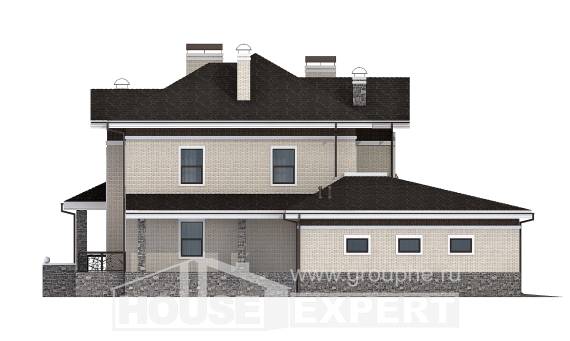 365-001-Л Проект трехэтажного дома, гараж, современный загородный дом из кирпича Кудымкар, House Expert