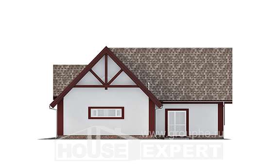 145-002-Л Проект гаража из пеноблока Очер, House Expert