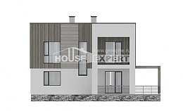 150-017-П Проект двухэтажного дома, бюджетный дом из газобетона, Кунгур
