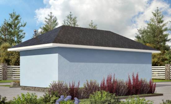 040-001-Л Проект гаража из поризованных блоков Лысьва | Проекты домов от House Expert