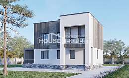 150-017-П Проект двухэтажного дома, современный домик из блока Красновишерск, House Expert